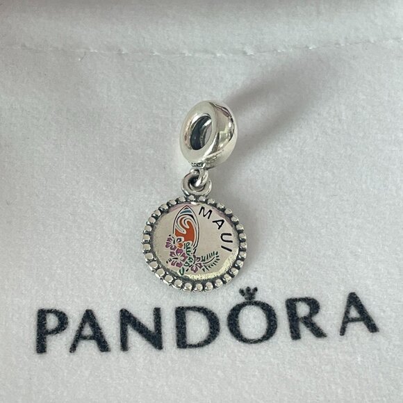 Pandora MAUI Beach Dangle Charm Travel Gift Pendant Sterling Silver - Picture 1 of 3